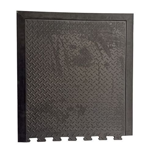 Przemysłowe maty przeciwzmęczeniowe ze strukturą diamentową, 79 × 71 cm - Przemysłowa mata przeciwzmęczeniowa z powierzchnią o strukturze diamentowej,
