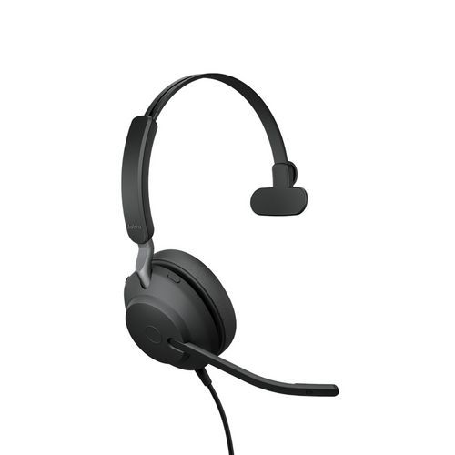 Przewodowy zestaw słuchawkowy Jabra Evolve2 40, USB-A, MS MONO