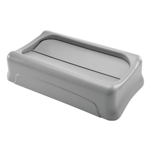 Pokrywy do koszy na śmieci Rubbermaid Slim Jim, 60 i 87 l - Pokrywa do koszy na śmieci Rubbermaid Slim Jim, 60 i 87 l, szara