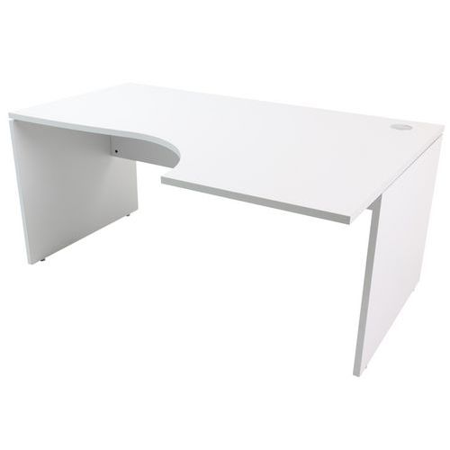 Biurka biurowe Manutan Expert, 72 x 160 - 180 x 110 cm, wersja prawa/lewa, szare - Biurko Manutan Expert, 72 x 180 x 110 cm, wersja lewa, szare