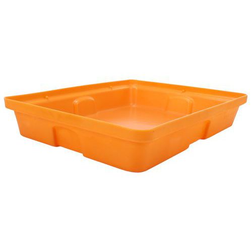 Plastikowe wanny ociekowe, pojemność 10 – 60 l - Manutan Expert - Plastikowa wanna wychwytowa bez rusztu, 805 x 640 mm, pojemność 60 l - Manutan Exper