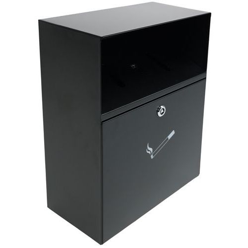 Popielnice ścienne Compact - Popielnica ścienna Compact, czarna