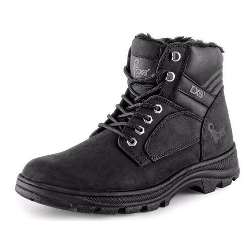 Zimowe skórzane buty robocze za kostkę CXS Industry, czarne - Zimowe skórzane buty robocze za kostkę CXS Industry, czarne, rozm. 41