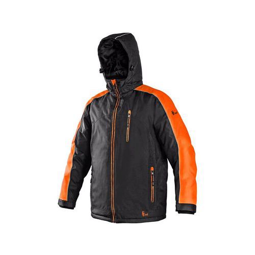 Męska kurtka zimowa CXS z elementami odblaskowymi, czarna/pomarańczowa - Męska kurtka zimowa CXS z elementami odblaskowymi, czarna/pomarańczowa, rozm.