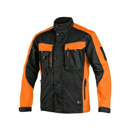 Męska bluza robocza CXS Sirius Brighton, czarna/pomarańczowa - Męska bluza robocza CXS Sirius Brighton, czarna/pomarańczowa, rozm. 46