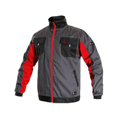 Bluza CXS PHOENIX PERSEUS, męska, kolor szaro-czerwony - Bluza CXS PHOENIX PERSEUS, męska, kolor szaro-czerwony, roz. 46