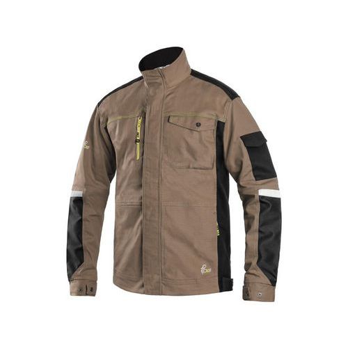 Bluza CXS STRETCH, męska, kolor beżowo-czarny - Bluza CXS STRETCH, męska, kolor beżowo-czarny, roz. 48