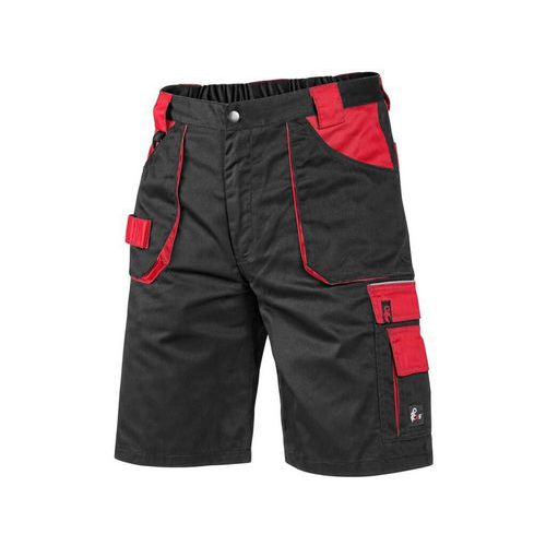 Szorty CXS ORION DAVID, męskie, kolor czarno-czerwony - Szorty CXS ORION DAVID, męskie, kolor czarno-czerwony, roz. 60