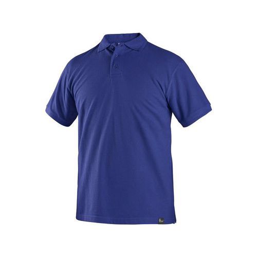 Męska koszulka polo z krótkim rękawem CXS, niebieska - Męska koszulka polo z krótkim rękawem CXS, niebieska, rozm. L