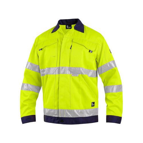 Kurtka CXS NORWICH, męska, ostrzegawcza, kolor żółto-niebieski - Kurtka CXS NORWICH, męska, ostrzegawcza, kolor żółto-niebieski, roz. 48