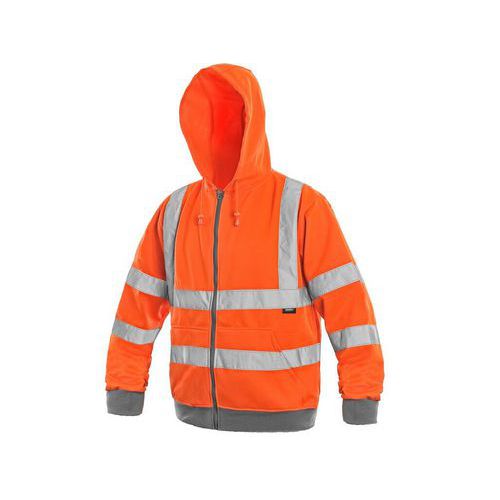 Bluza FROME, męska, ostrzegawcza, kolor pomarańczowy - Bluza FROME, męska, ostrzegawcza, kolor pomarańczowy, roz. S