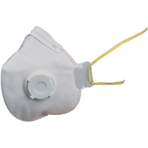 Respirator składany z zaworkiem, stopień ochrony FFP1, 10 szt.