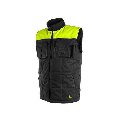 Kamizelka SEATTLE, męska, zimowa, kolor czarno-żółty - Kamizelka SEATTLE, męska, zimowa, kolor czarno-żółty, roz. XL