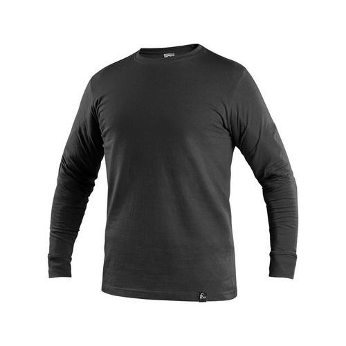 Męska koszulka z długim rękawem CXS, czarna - Męska koszulka z długim rękawem CXS, czarna, rozm. L