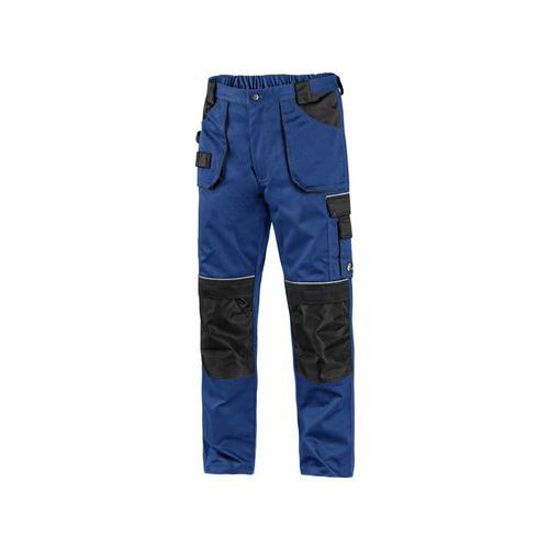 Męskie spodnie monterskie CXS z elementami odblaskowymi, niebieskie/czarne - Męskie spodnie monterskie CXS z elementami odblaskowymi, niebieskie/czarn