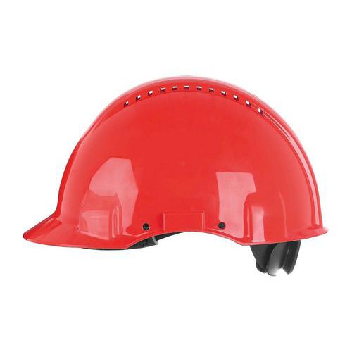 Kask ochronny 3M G3000, 4-punktowy - Kask ochronny Peltor G3000 4-punktowy, ze wskaźnikiem zużycia, czerwony