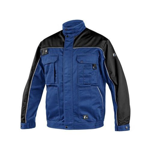 Męska bluza robocza CXS z elementami odblaskowymi, niebieska/czarna - Męska bluza robocza CXS z elementami odblaskowymi, niebieska/czarna, rozm. 60