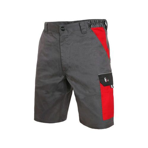 Szorty CXS PHOENIX ZEFYROS, męskie, kolor szaro-czerwony - Szorty CXS PHOENIX ZEFYROS, męskie, kolor szaro-czerwony, roz. 48
