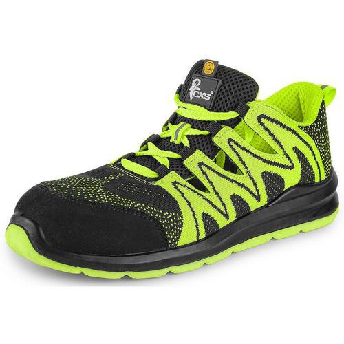 Półbut CXS TEXLINE OLIB S1P ESD, kolor czarno-zielony - Półbut CXS TEXLINE OLIB S1P ESD, kolor czarno-zielony, roz. 36