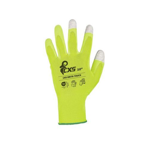 Rękawice CXS BRITA TOUCH, powlekanie w połowie - Rękawice CXS BRITA TOUCH, powlekanie w połowie, roz. 10