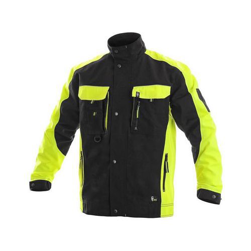 Bluza CXS SIRIUS BRIGHTON, męska, zimowa, kolor czarno-żółty - Bluza CXS SIRIUS BRIGHTON, męska, zimowa, kolor czarno-żółty, roz. 48-50