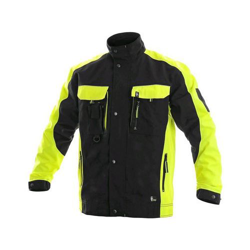 Bluza CXS SIRIUS BRIGHTON, męska, zimowa, kolor czarno-żółty - Bluza CXS SIRIUS BRIGHTON, męska, zimowa, kolor czarno-żółty, roz. 60-62