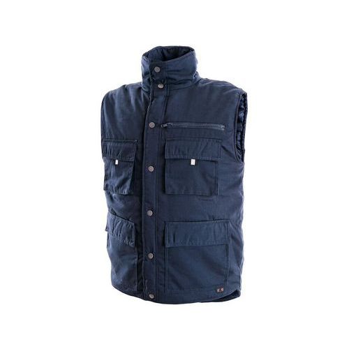 Męska kamizelka zimowa CXS Denver, niebieska - Kamizelka męska z kieszeniami bocznymi, rozm. M
