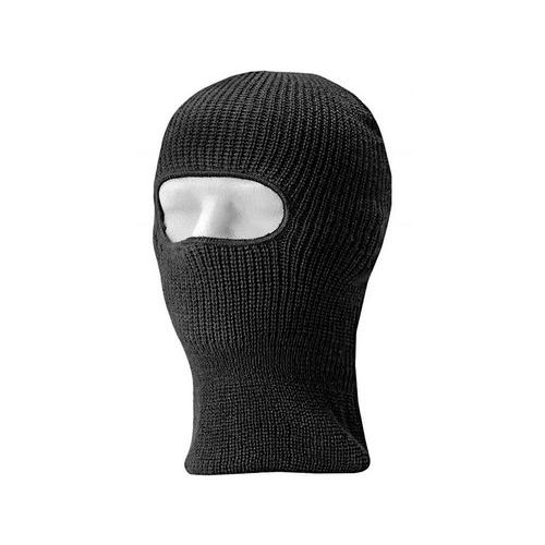 Wyplatana zimowa kominiarka, czarna