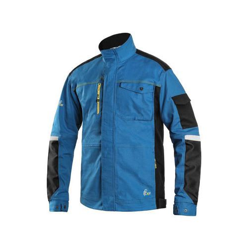 Bluza CXS STRETCH, męska, skrócony wariant 170-176cm, kolor niebiesko-czarny - Bluza CXS STRETCH, męska, skrócony wariant 170-176cm, kolor niebiesko-c