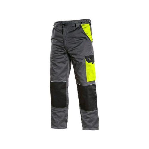 Spodnie CXS PHOENIX CEFEUS, męskie, kolor szaro-żółty - Spodnie CXS PHOENIX CEFEUS, męskie, kolor szaro-żółty, roz. 48