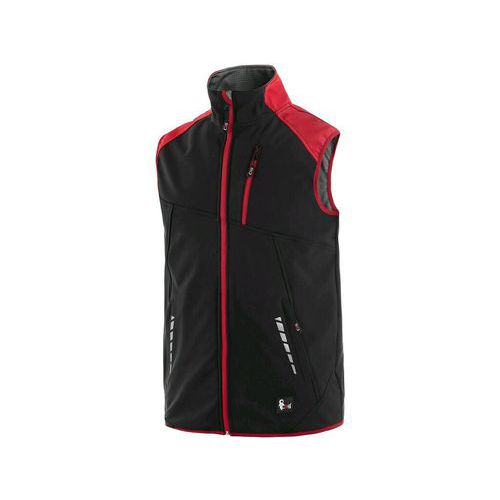 Kamizelka CXS HEBRON, męska, kolor czarno-czerwony - Kamizelka CXS HEBRON, męska, kolor czarno-czerwony, roz. L
