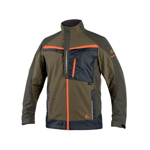 Bluza CXS NAOS, męska, kolor zielony - Bluza CXS NAOS, męska, kolor zielony, HV pomarańczowe elementy roz. 52