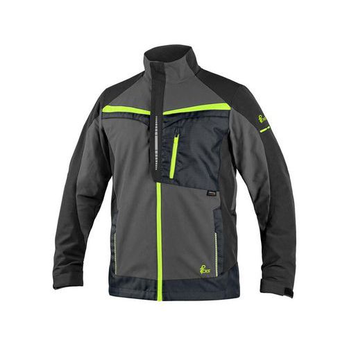 Bluza CXS NAOS, męska, szaro-czarna, HV żółte dodatki - Bluza CXS NAOS, męska, szaro-czarna, HV żółte dodatki, rozm. 48