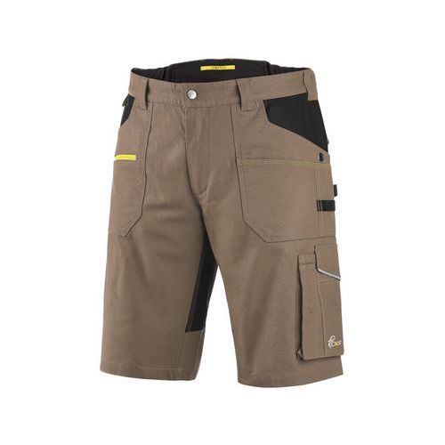 Szorty CXS STRETCH, męskie, kolor beżowo-czarny - Szorty CXS STRETCH, męskie, kolor beżowo-czarny, roz. 50
