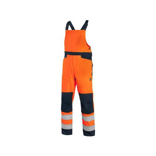 Ogrodniczki CXS HALIFAX, ostrzegawcza na lato, męska, color pomarańczowy niebieski - Ogrodniczki CXS HALIFAX, ostrzegawcza na lato, męska, color pomar