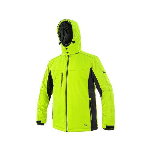 Kurtka CXS VEGAS, męska, softshell, zimowa, kolor żółto-czarny - Kurtka CXS VEGAS, męska, softshell, zimowa, kolor żółto-czarny, roz. L