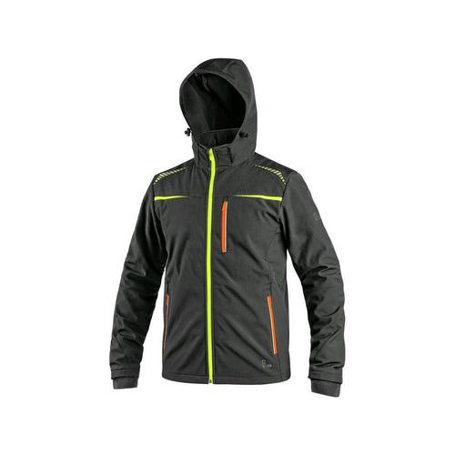 Kurtka CXS NORFOLK, męska, kolor czarny, HV żółto-pomarańczowe elementy - Kurtka CXS NORFOLK, męska, kolor czarny, HV żółto-pomarańczowe elementy, roz