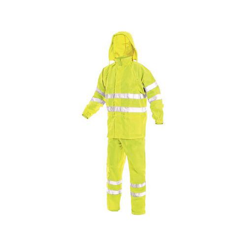 Komplet YORK, męski, ostrzegawczy, kolor żółty - Komplet YORK, męski, ostrzegawczy, kolor żółty, roz. 3XL