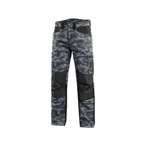 Spodnie CXS SOLIS FLEX, męskie, kamuflaż-czarne - Spodnie CXS SOLIS FLEX, męskie, kamuflaż-czarny, rozmiar 48
