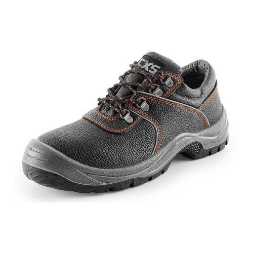 Skórzane półbuty robocze CXS Stone, czarne - Półbuty robocze skórzane STONE, rozm. 40