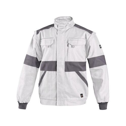 Męska bluza robocza CXS, biała/szara - Męska bluza robocza CXS, biała/szara, rozm. 64