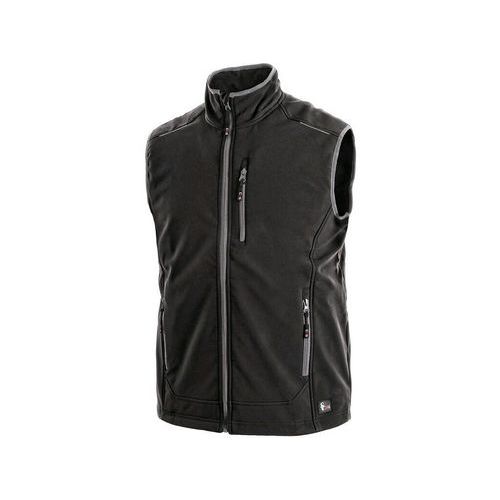 Męska kamizelka softshellowa CXS Topeka, czarna - Męska kamizelka polarowa, wodoodporna, rozm. 3XL