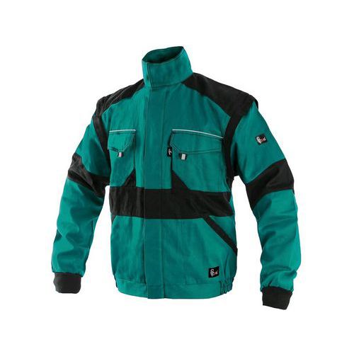 Damska bluza robocza CXS, zielona/czarna - Damska bluza robocza CXS, zielona/czarna, rozm. 48