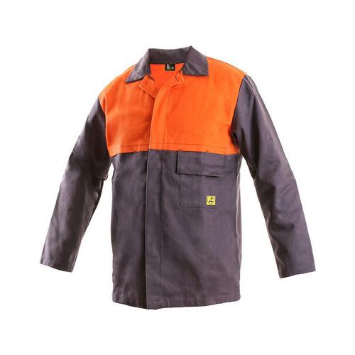Męska bluza spawalnicza CXS, szara/pomarańczowa - bluza spawalnicza MOFOS, rozm. 50