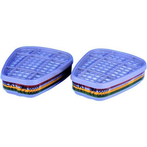 Filtr 3M 6059 przeciw gazom i oparom, 2 szt.