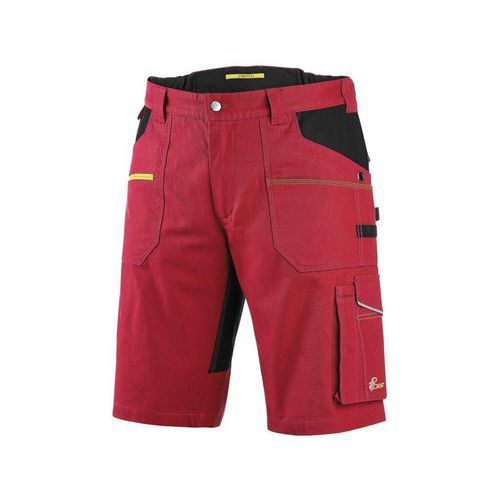 Spodenki CXS STRETCH, męskie, czerwono-czarne - Spodenki CXS STRETCH męskie, czerwono-czarne, rozmiar 48