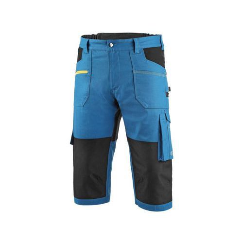 Spodnie 3/4 CXS STRETCH, męskie, średni kolor niebiesko-czarny - Spodnie 3/4 CXS STRETCH męskie, rozmiar 48, kolor średni, niebiesko-czarny