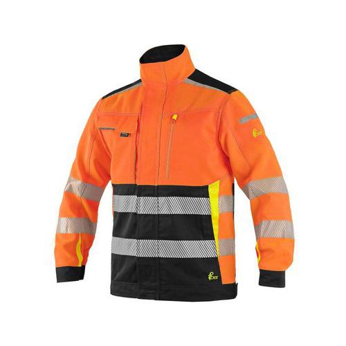 Kurtka ostrzegawcza CXS BENSON męska, pomarańczowo-czarna - Kurtka ostrzegawcza CXS BENSON męska, pomarańczowo-czarna, rozmiar 50