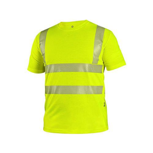Koszulka CXS BANGOR, o wysokiej widoczności, męska, żółta - Koszulka CXS BANGOR, o wysokiej widoczności, męska, żółta, rozmiar 2XL