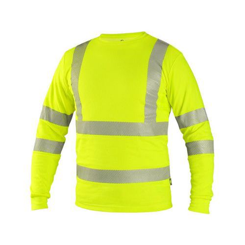 Koszulka CXS OLDHAM, długi rękaw, wysoka widoczność, męska, żółta - Koszulka CXS OLDHAM, długi rękaw, wysoka widoczność, męska, żółta, rozmiar S